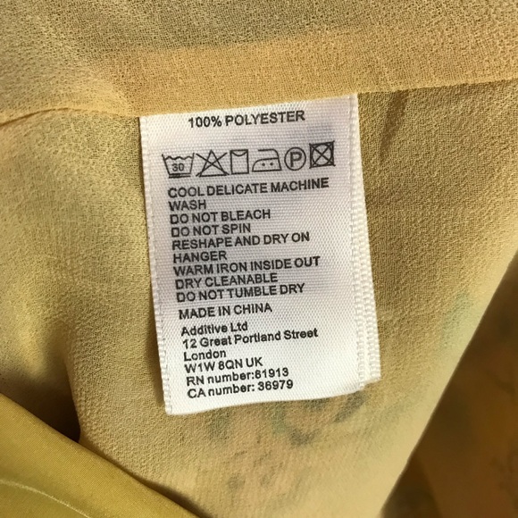 Darling M Mustard Floral Sleeveless Career Dress - Picture 6 of 8